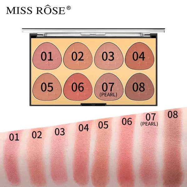 8 Colors Miss Rose Blush Palette