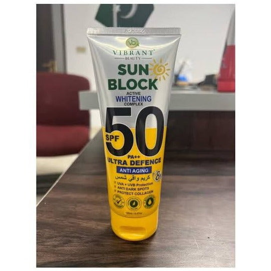 Vibrant 50 SPF Sun Block