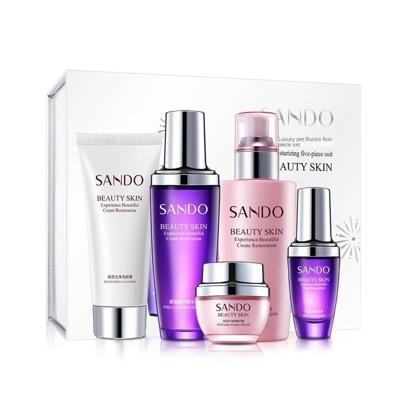 SANDO BEAUTY SKIN LUXURY FIVE PC SKIN SET