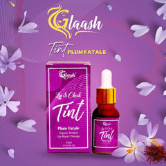 Glaash Pack of 02 Tint + Moring Toner for Healthier Skin Plum Fatale Tint
