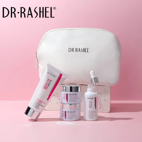 Dr.Rashel Skin Care White Skin Whitening Fade Spot 4 Piece Set With Bag