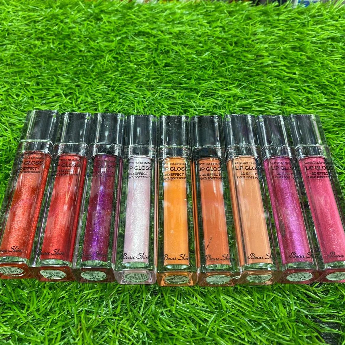 Pack of 9 Crystal Shinner Glossy Lip Gloss