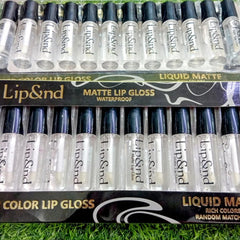 12 Lip&nd Matte Lip Gloss Waterproof (Transparent)