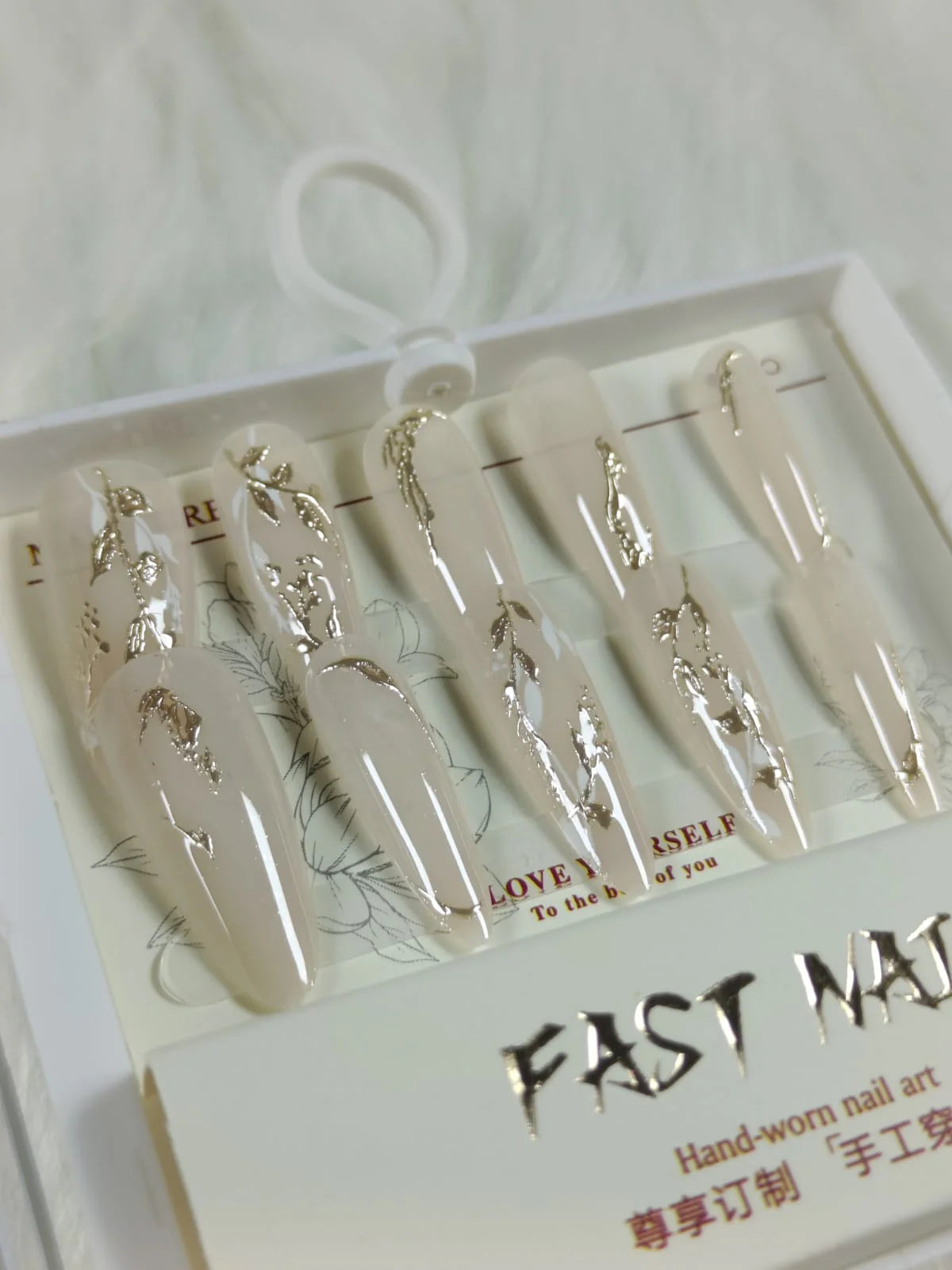 Cat Eye Fake Nails Handmade