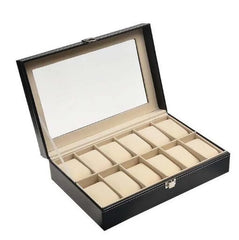 12 Slot Watch Storage Box – Elegant Leather Case for Watch Collection