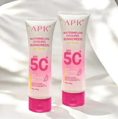 APK Watermelon Cooling Sunscreen SPF 50+ – Hydrating & UV Protection – 100g