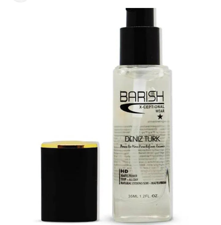 BARISH X-Ceptional Wear Deniz Turk HD Semi-Matte Finish Silicone Base Makeup Face Primer – 35 ml