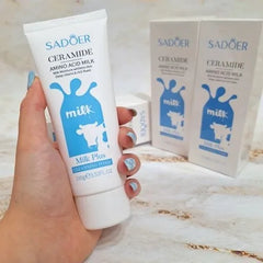 Sadoer Ceramide Milk Whitening Amino Acid Milk Plus Cleansing Foam – 100 g