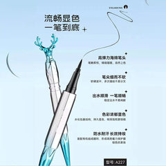 Deer Look Back" Silky Liquid Eyeliner – Precision Tip with Elegant Antler Design