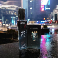 Original Made in Dubai Pure Black Body Mist (177ml) + Axe Perfume (35ml) – Deal of 2 Pcs