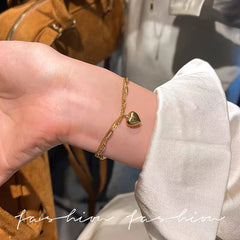 Heart anklet plus Bracelet