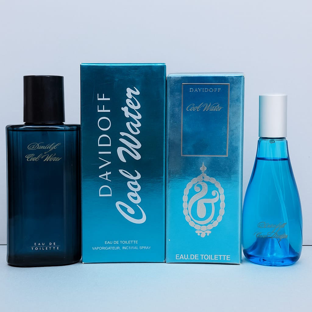 DAVIDOFF 2pcs cool water men & women