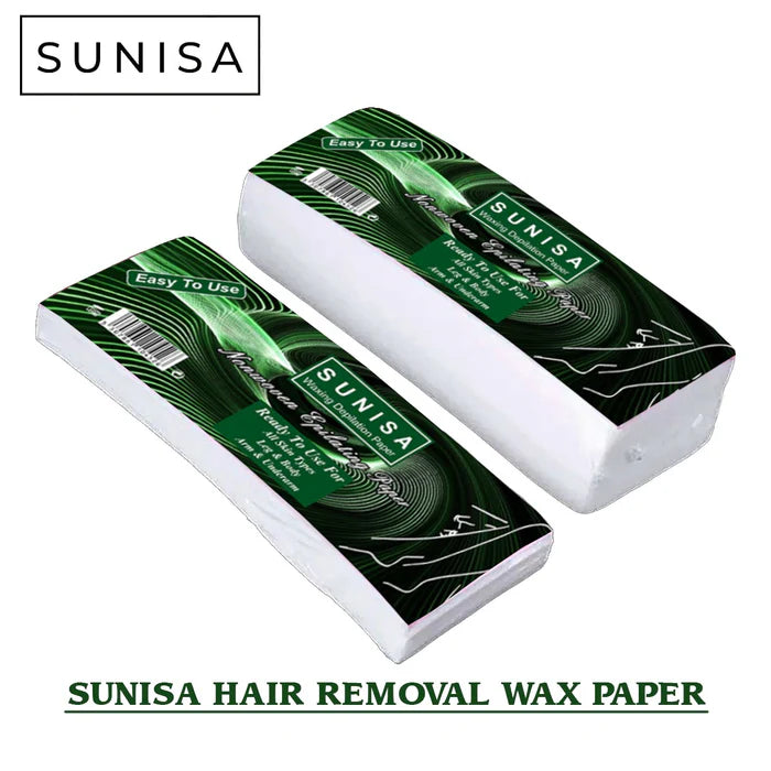 SUNISA Beauty Hair Removal Depilatory Wax Strip Paper