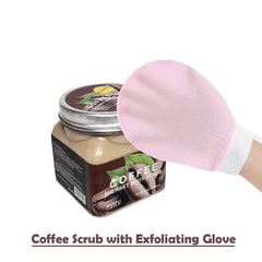 Glow-Up Duo Coffee Scrub & Exfoliating Glove