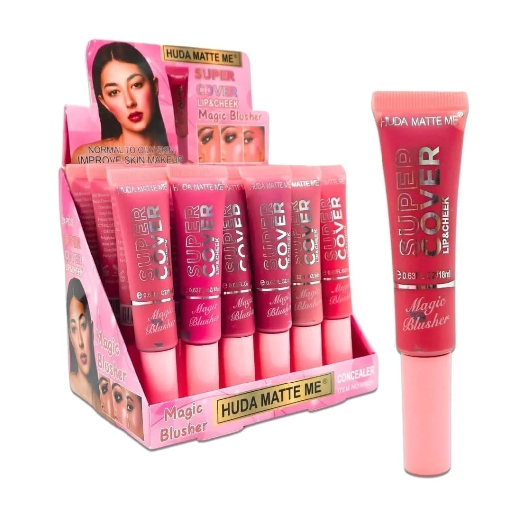 Huda Matte Liquid Lip & Cheek – 6 Pcs Multi-Use Beauty Set