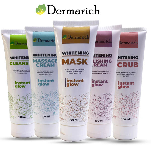 Dermarich Instant Glow Luxury Whitening Facial Kit- 5 Steps