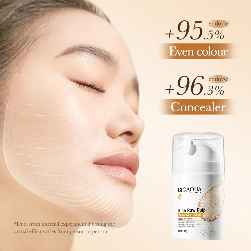 BIOAQUA Rice Raw Pulp Plain Face Cream 50g – Ameena.pk