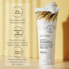 ZHENMEI Rice Amino Acid Tender Facial Cleanser 168ml