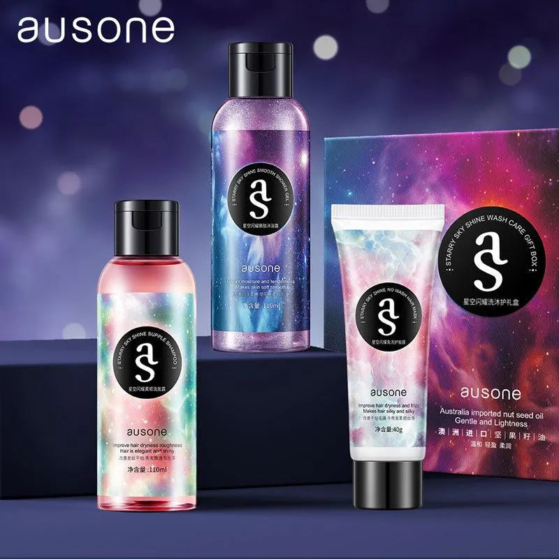 Ausone Australia Imported Shampoo Hair Mask Shower Gel 3Pcs Set