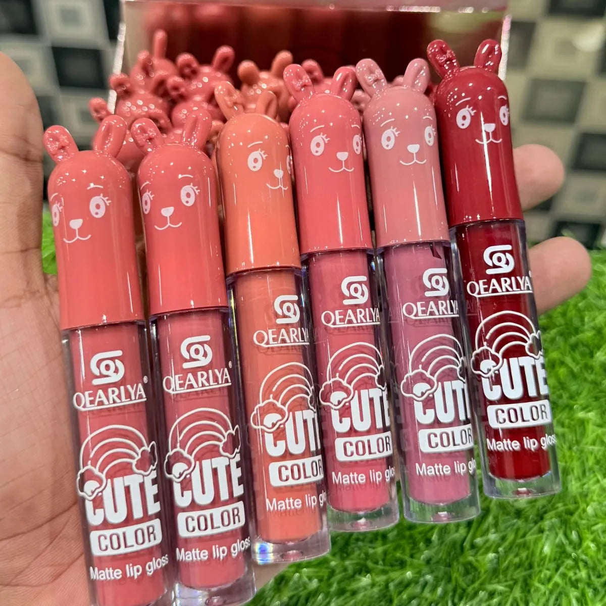 Qearlya Cute Matte Lip Gloss - Pack Of 6