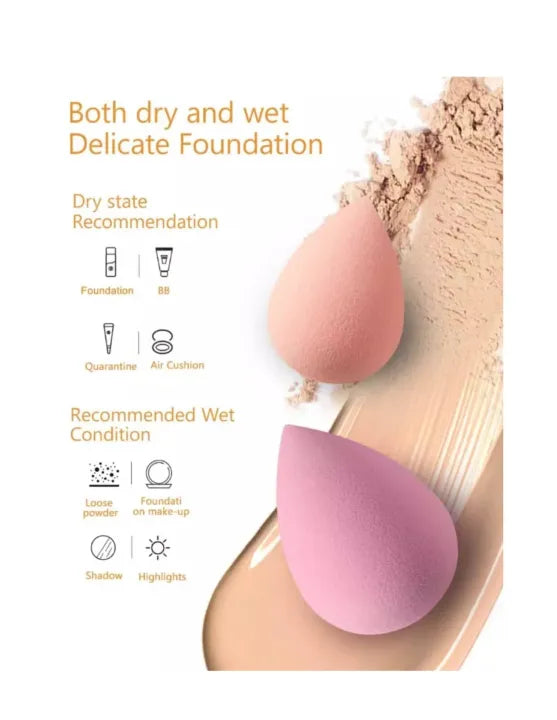 Beauty Blender 6 In 1 Makeup Foundation Sponges Cosmetic Puff-Soft Application