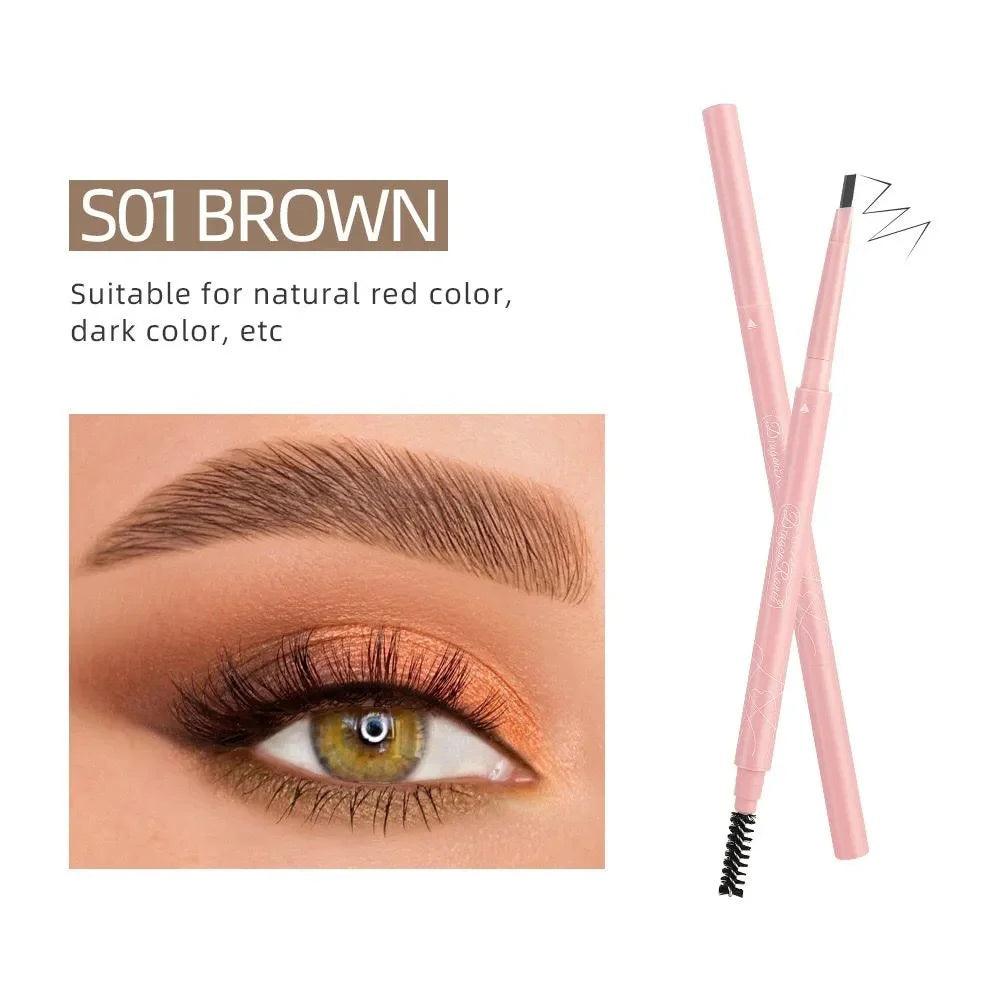 Dragon Ranee 2 In 1 Eyebrow Pencil Natural Waterproof Smooth