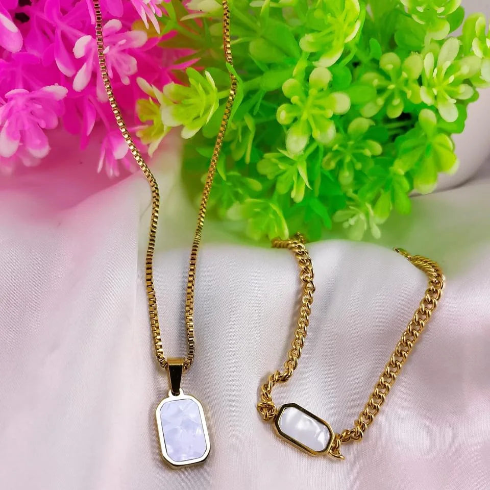 Stainless Steel Locket Bracelet Set – Each