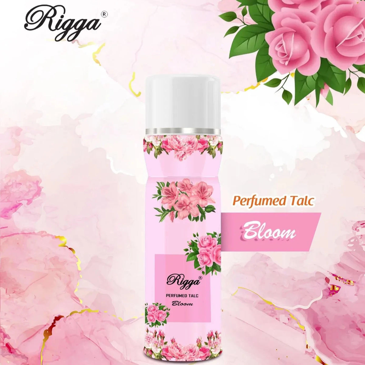 Rigga Pink Bloom Talcum Perfume 250g