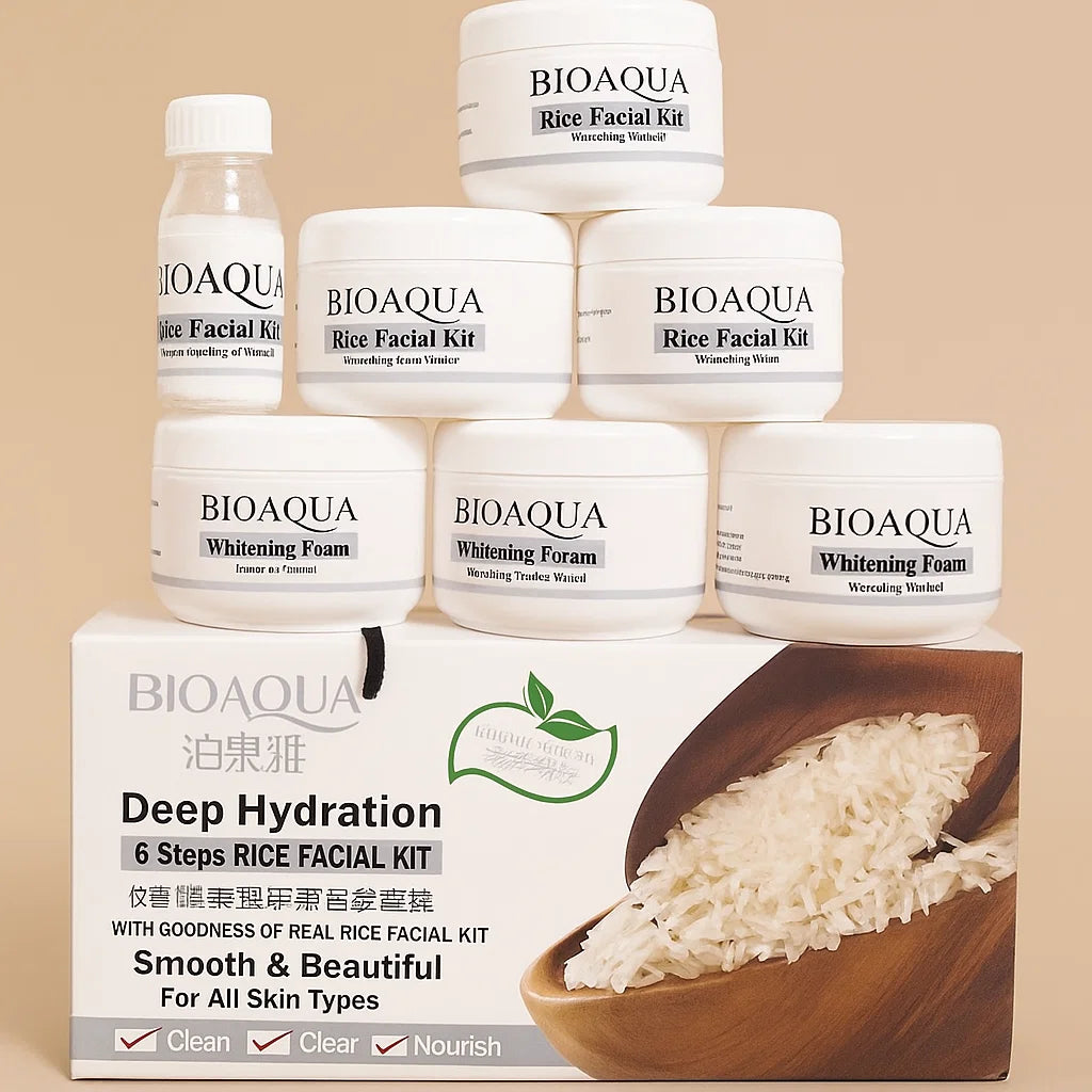 Bioaqua Rice Facial Kit With Rice Moisturizing Lotion – Ameena.pk