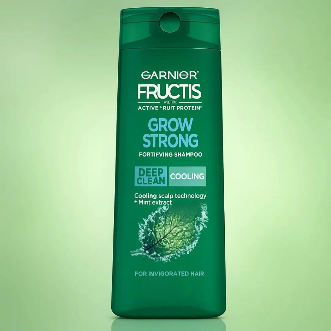 Task Shampoo Garnier Fructis Grow Strong Cooling Deep Clean Shampoo - 370ml – Ameena.pk