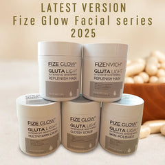 Fize Glow Gluta Light Facial Kit – 5 in 1 Complete Skincare Set -500g Each
