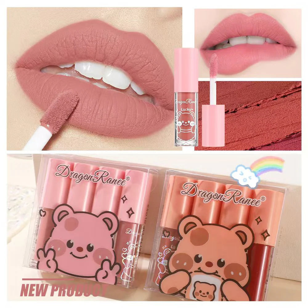 Dragon Ranee Long Lasting Lip gloss Set of 4Pcs