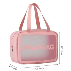 Women Portable Travel Wash Bag Transparent Waterproof Makeup Storage