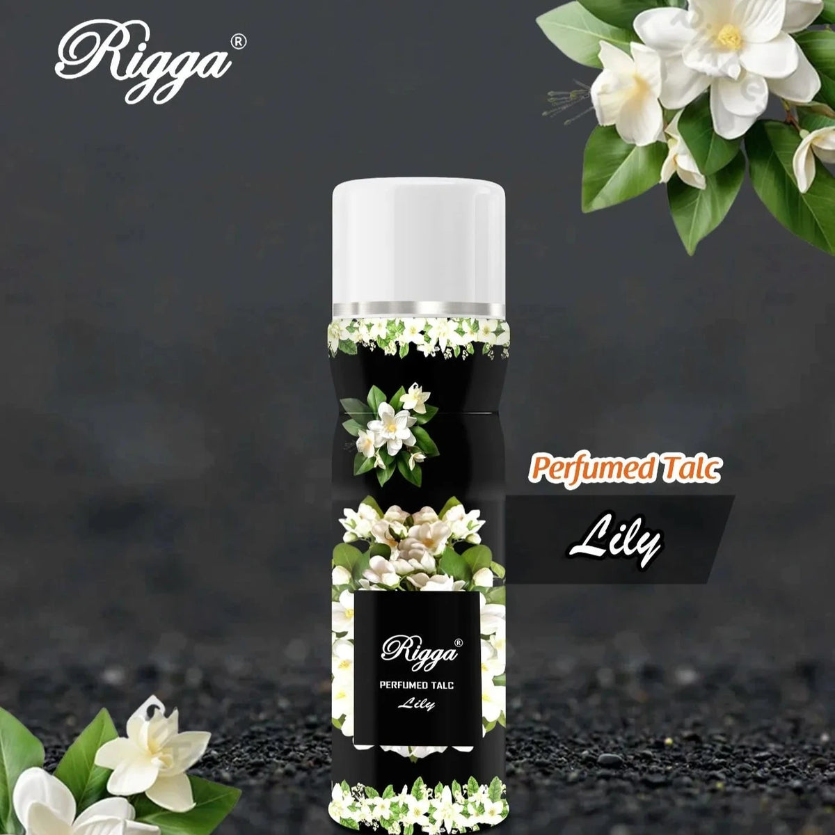 Rigga Black Lilly Talcum Perfume 250g