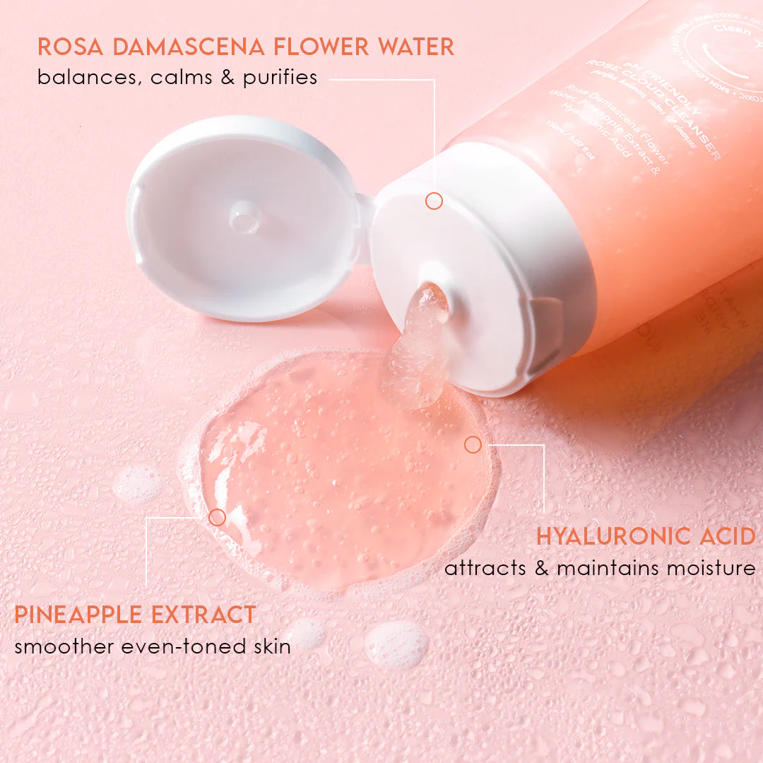 HER Beauty balance bestie pH Friendly Rose Cloud Cleanser 150ml / 5.07 fl.oz