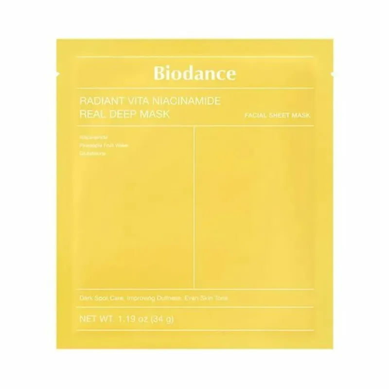 BIODANCE - Radiant Vita Niacinamide Real Deep Mask 34 g- Original