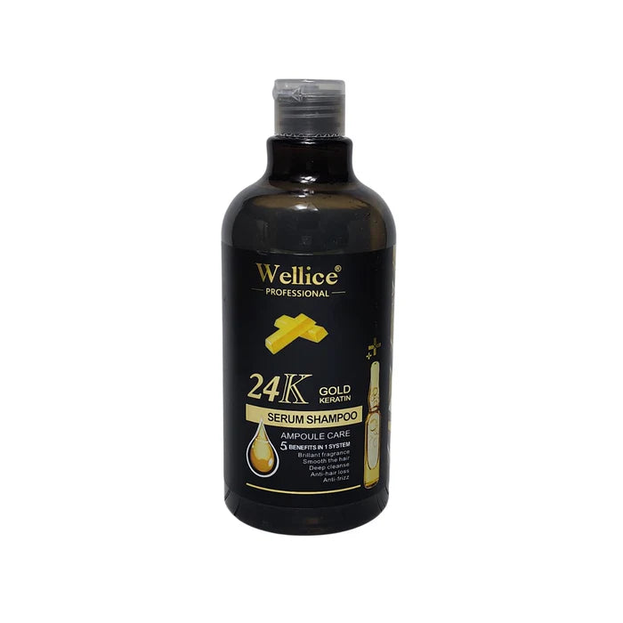Welice 24K Gold Keratin Serum Shampoo - 500ml