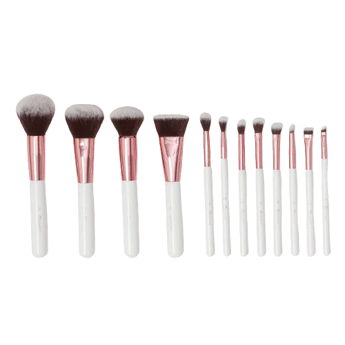 BH Cosmetics Crystal Quartz 12 Piece Brush Set And Bag