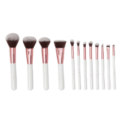 BH Cosmetics Crystal Quartz 12 Piece Brush Set And Bag