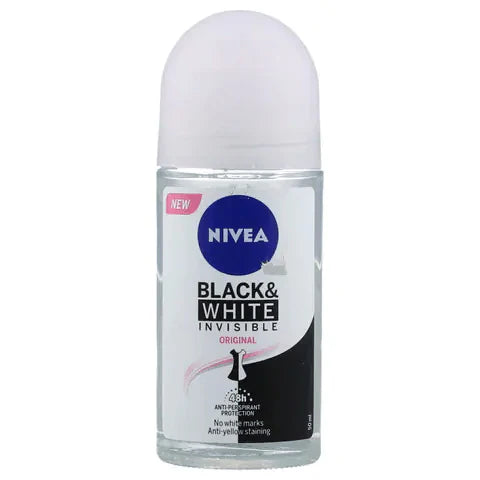 Nivea Black and White Invisible Deodorant Roll-On For Women 50ml