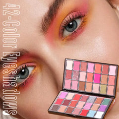 42 Color Miss Rose Matte Shimmer Eye Shadows Palette