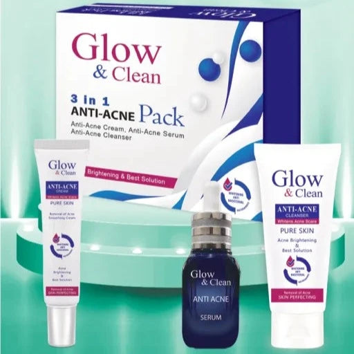 3 in 1  Glow & Clean Anti Acne Pack