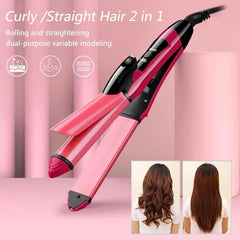 Nova 2 In 1 Professional Hair Curler & Hair Straightener