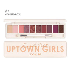 10 Colors Focallure Uptown Girls Eyeshadow Palette