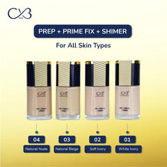 CVB Prep + Prime Fix + Shimmer Foundation – 40ml