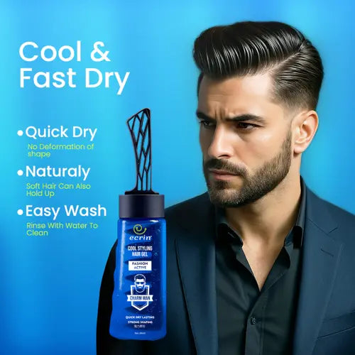 Ecrin Cool Styling Hair Gel With Active Collagen - 280ml