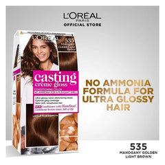 Casting Crème Gloss No Ammonia Hair Color, 535 Mahogany Golden Light Brown