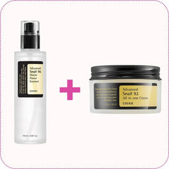 Advanced Snail Bundle : Advanced Snail 96 Mucin Power Essence 100ml + Advanced Snail 92 All in one Cream 100g