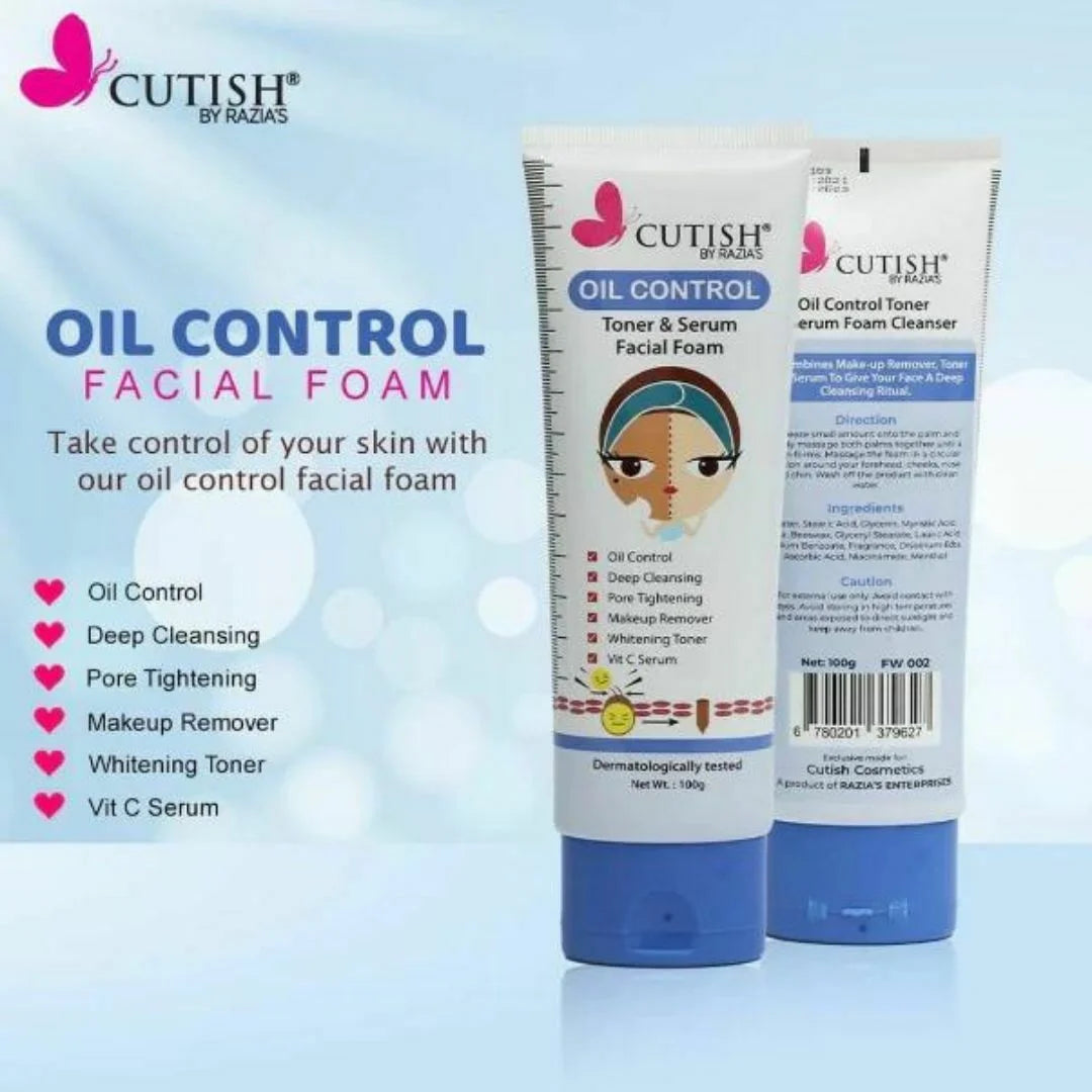 Cutish Oil Control Face Wash 100GM