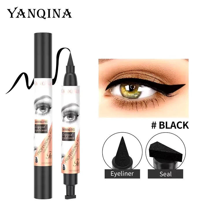 YANQINA High Quality Long Lasting Fast Dry Makeup Stamp Eyeliner